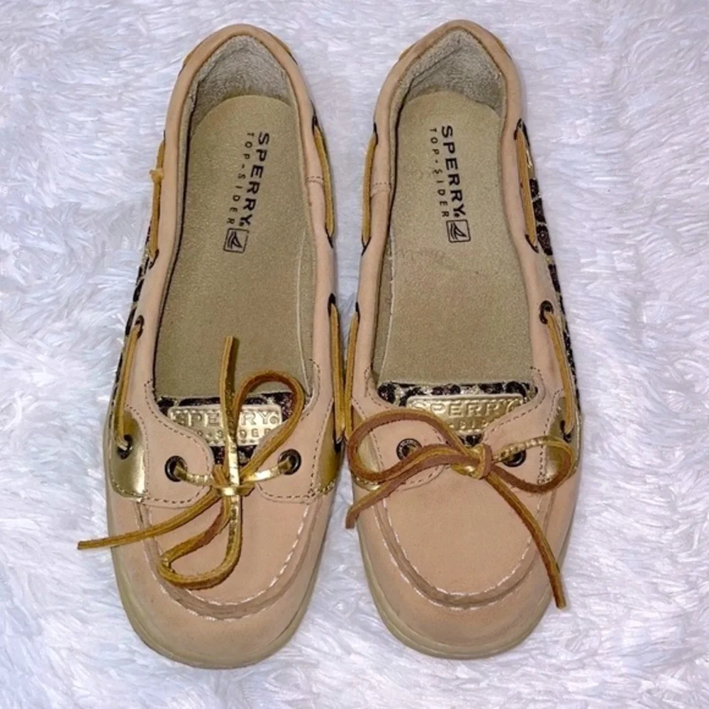 Sperry Angelfish Leopard Jacquard Slip-On Boat Shoe